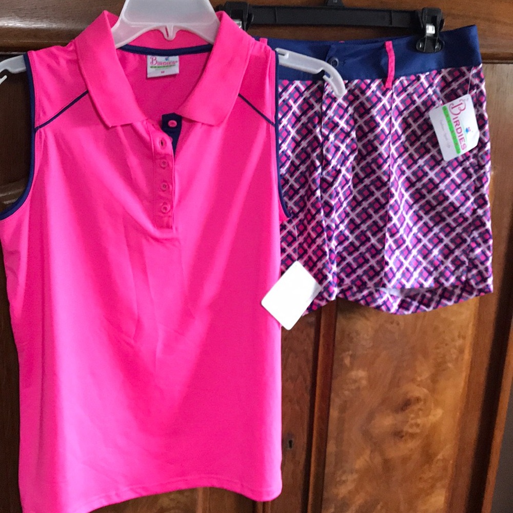 Birdies and Bows golf short and shorts